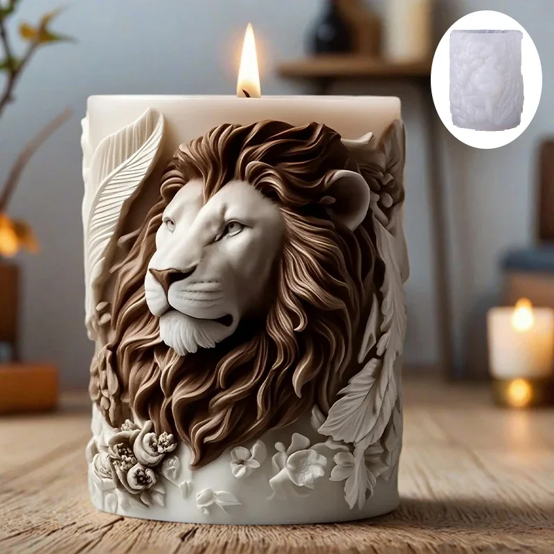 Candle Making Thermometer - قالب شمع ثلاثي الأبعاد بتصميم أسد