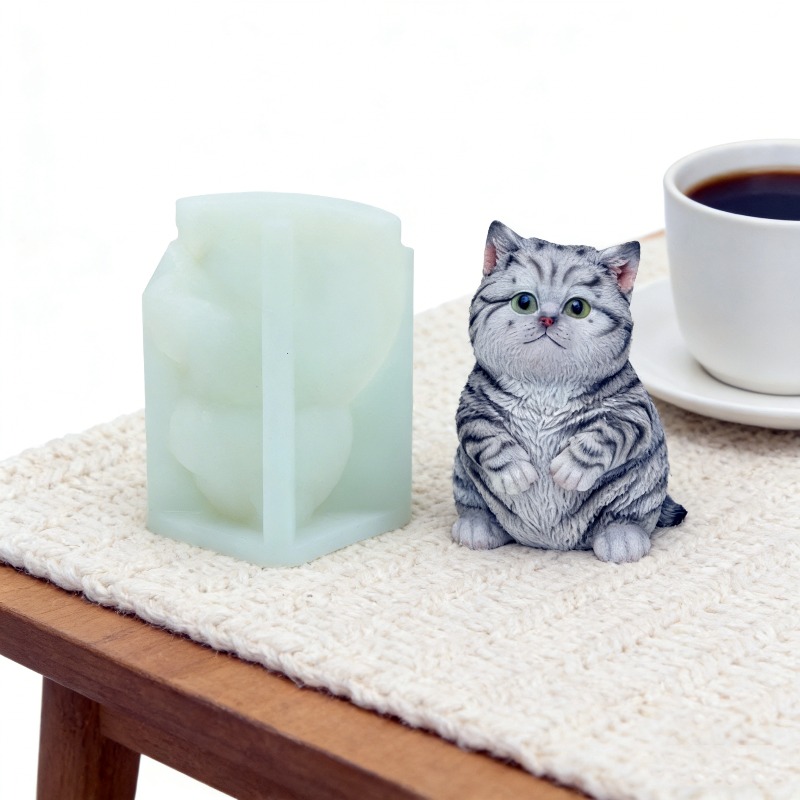 Candle Making Fat - قالب سيليكون ثلاثي الأبعاد على شكل