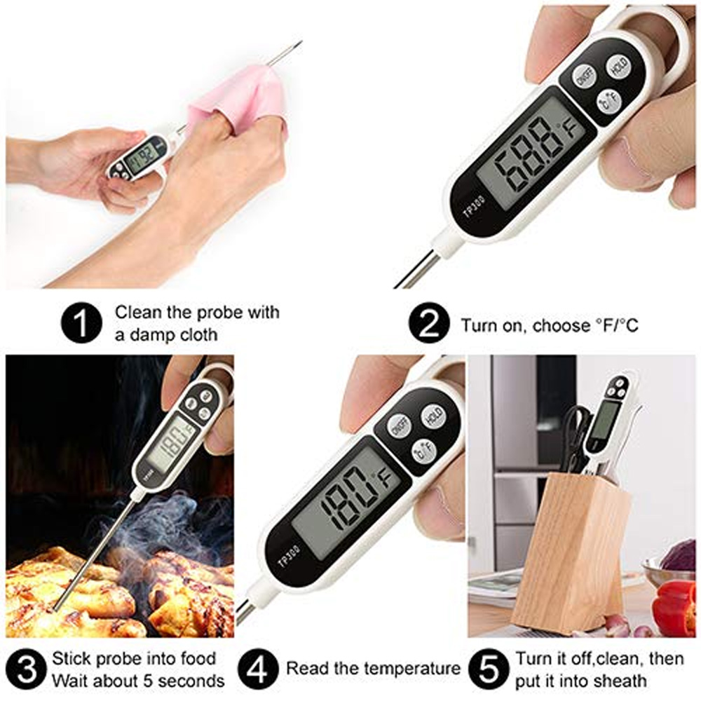 Candle Making Thermometer - 1 قطعة مقياس حرارة رقمي للحوم