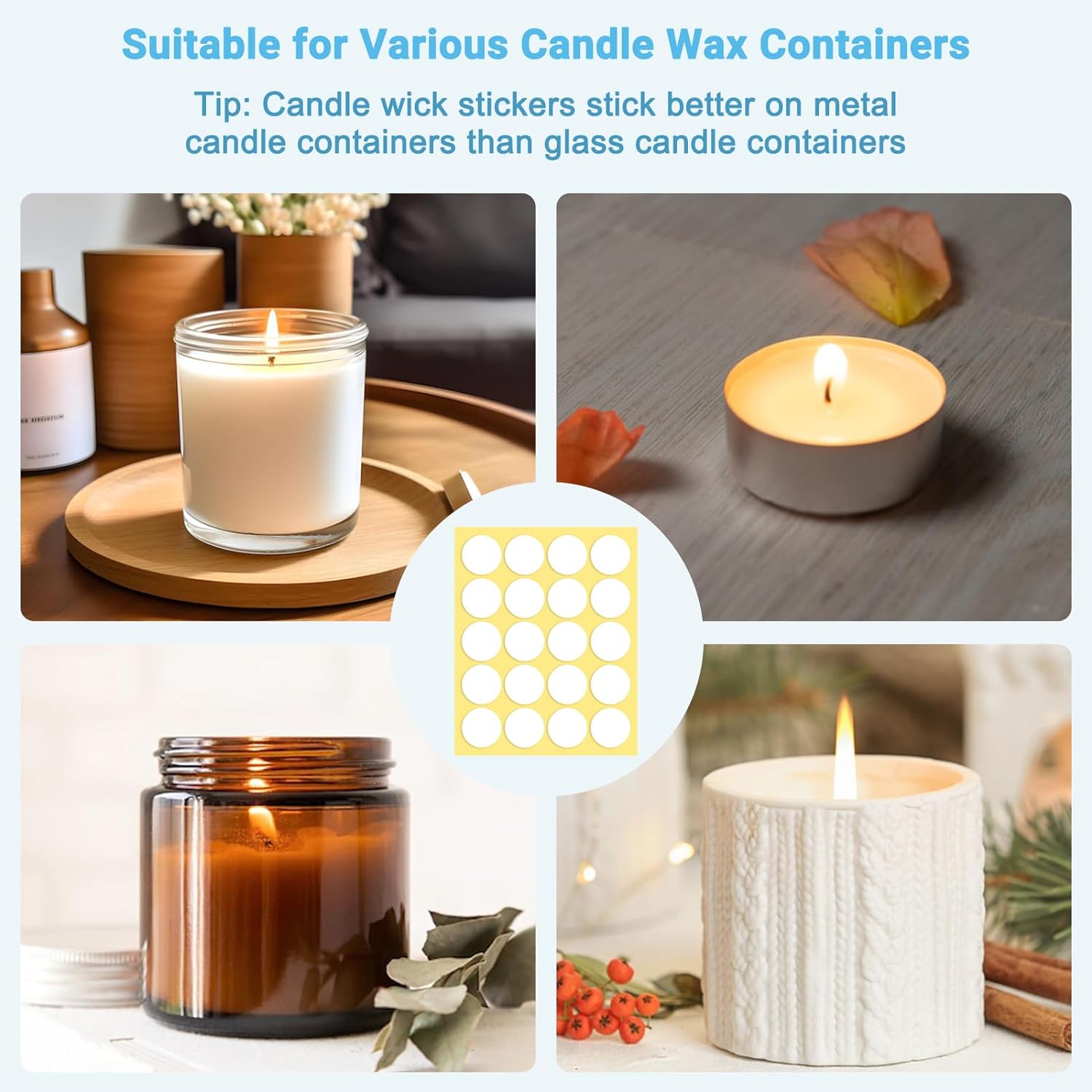 400 قطعة/100 قطعة ملصقات فتيل  - مراجعة Candle Making Workshop وسعره