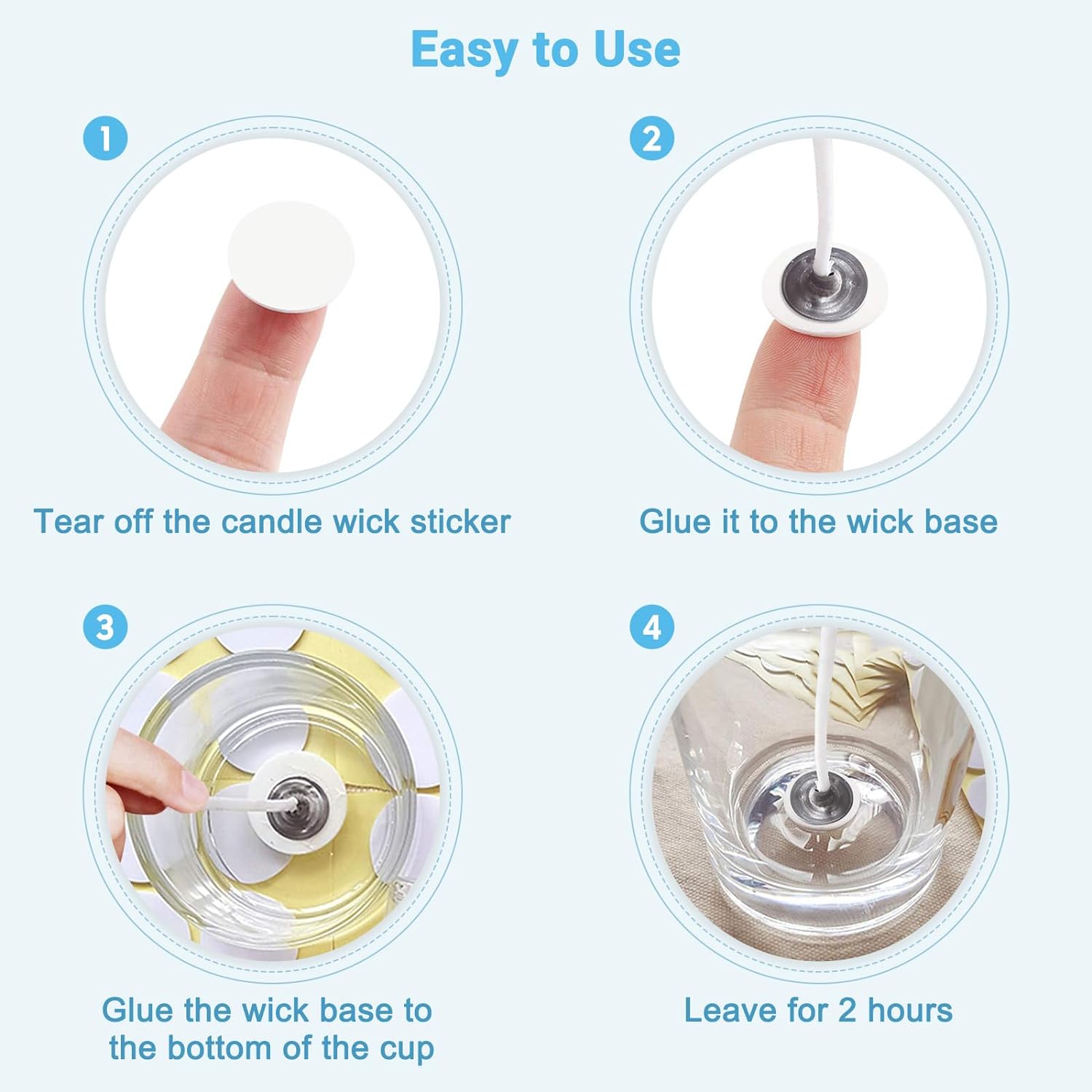 400 قطعة/100 قطعة ملصقات فتيل  - مراجعة Candle Making Workshop وسعره