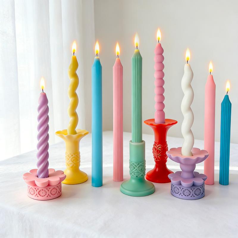 قالب شمع سيليكون حلزوني طويل،  - مراجعة Candle Making Workshop وسعره