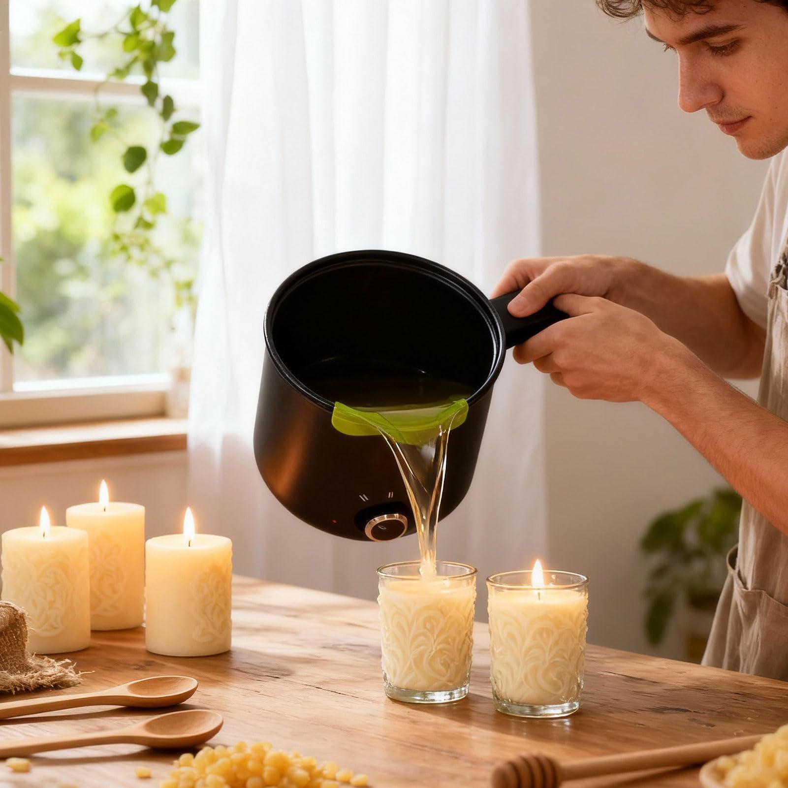 وعاء كهربائي لصهر شمع الشموع س - مراجعة Candle Making Workshop وسعره