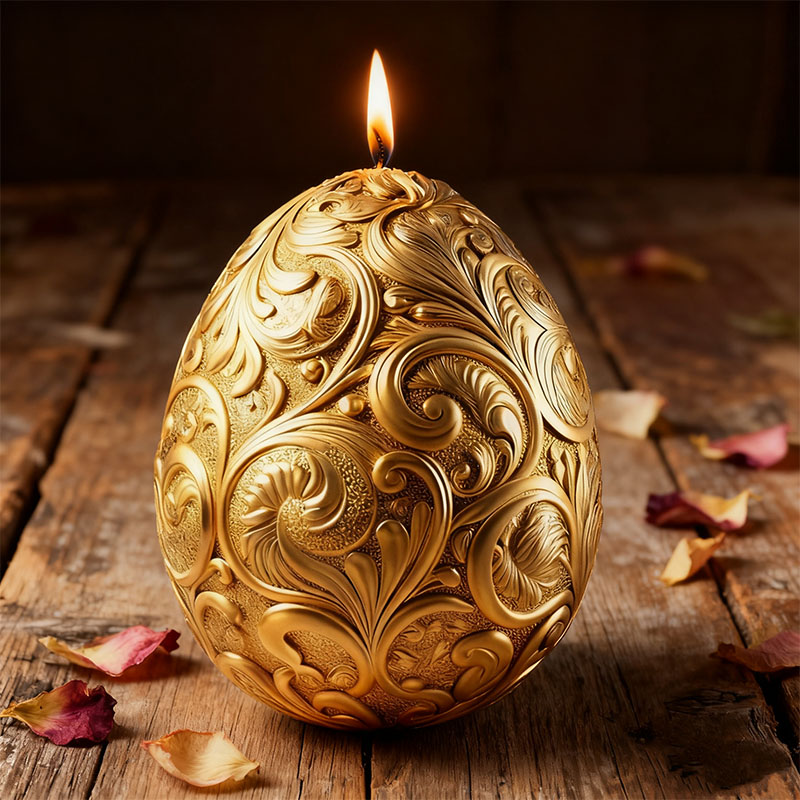 قالب شمع سيليكون على شكل بيضة  - مراجعة Candle Making Workshop وسعره
